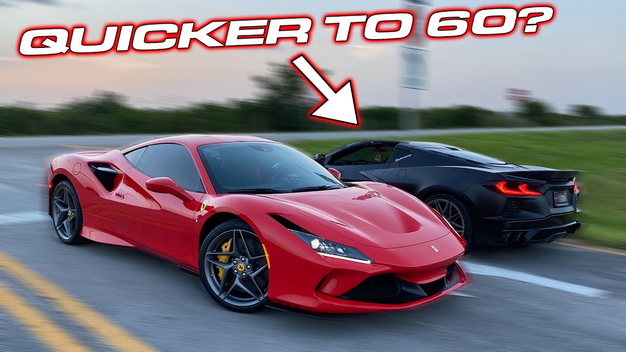 Gabe Design C8 Corvette Vs Dragtimes Ferrari F8