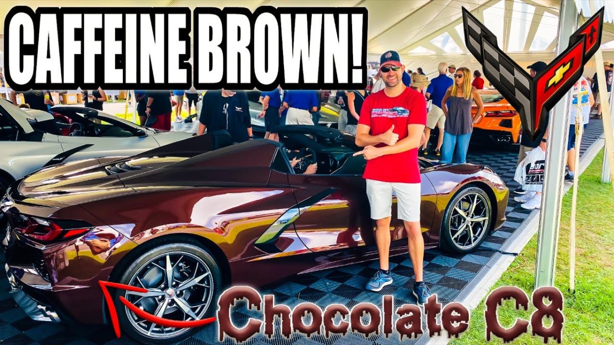 2022 Caffeine Brown “Chocolate C8 Corvette” IN PERSON! (VIDEO)