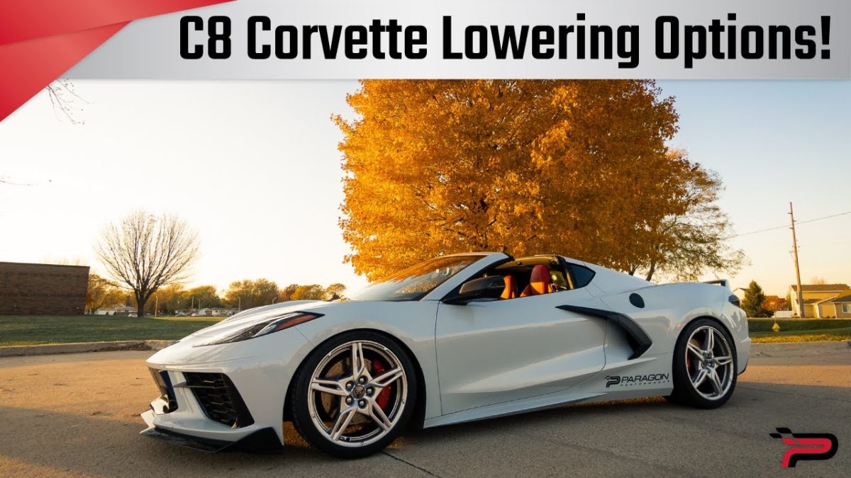 how to lower c8 corvette