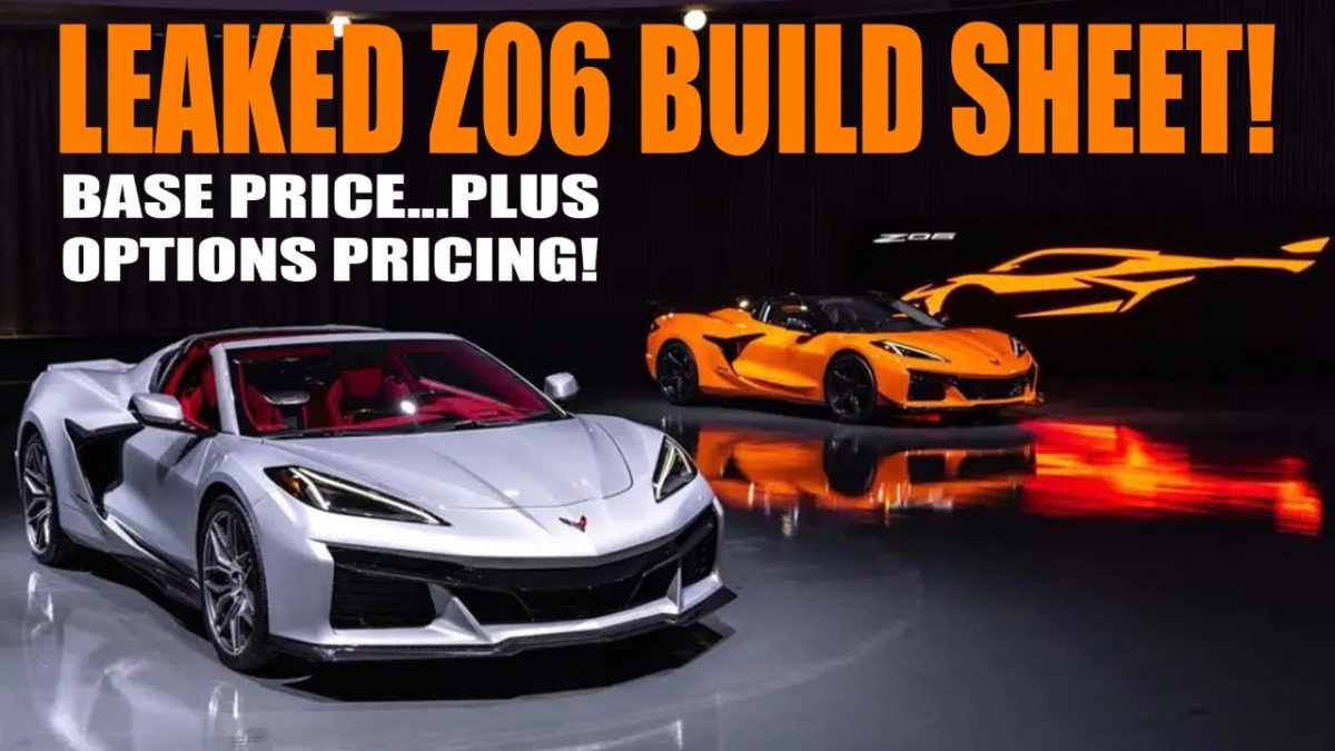 2023 C8 Z06 Corvette Pricing (LEAKED VIDEO)