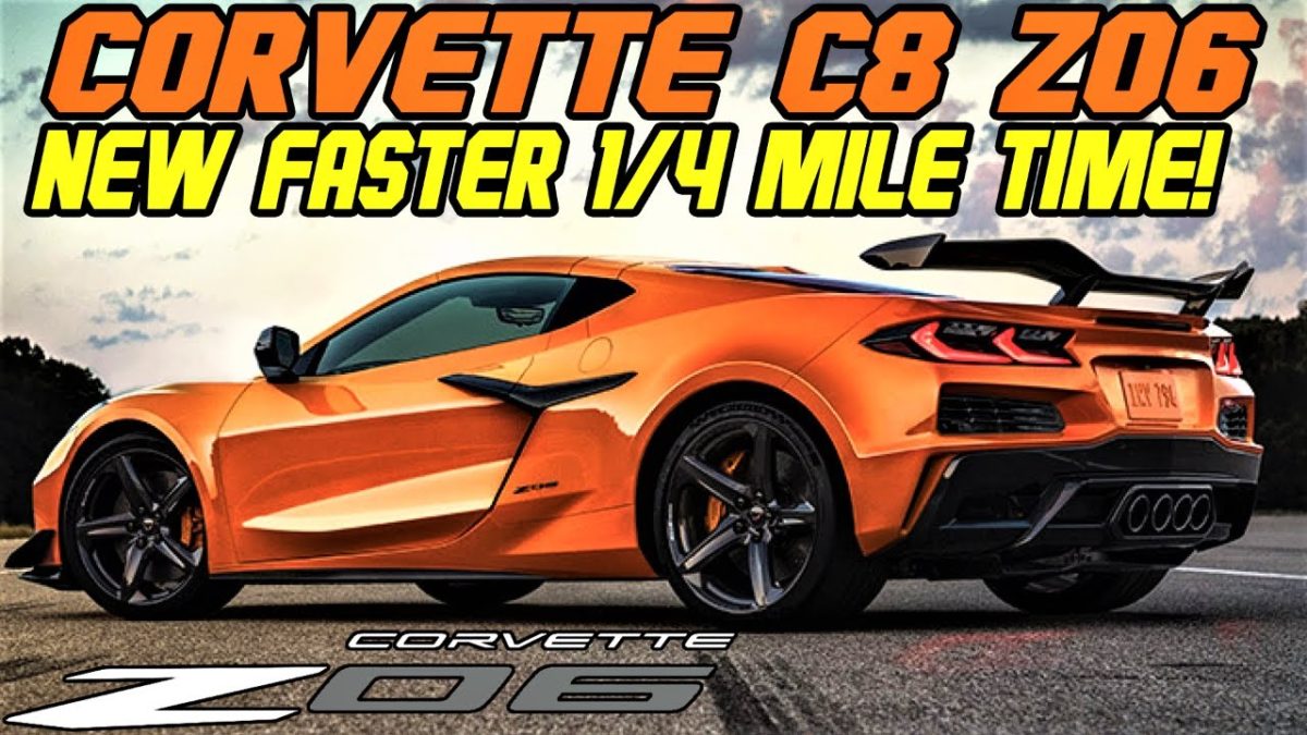 C8 Corvette Z06 1/4 Mile 10.4 Seconds (VIDEO)