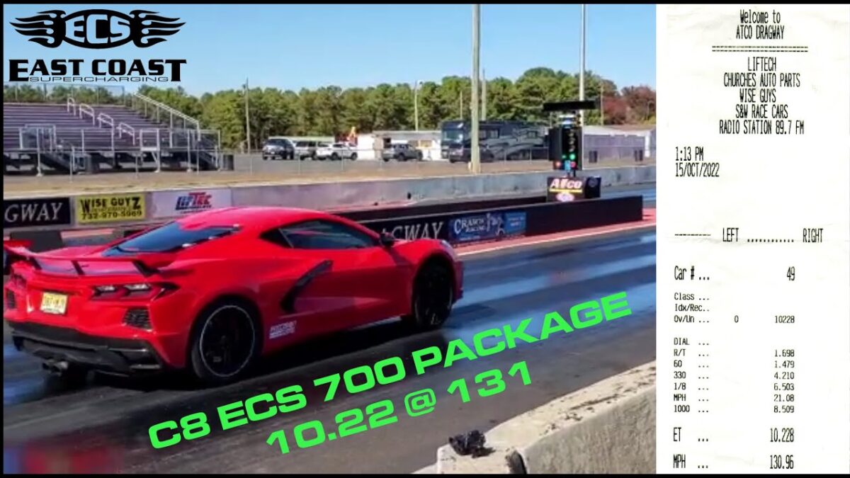 East Coast Supercharging Twin Turbo C8 Corvette Faster than a C8 Z06! (VIDEO)