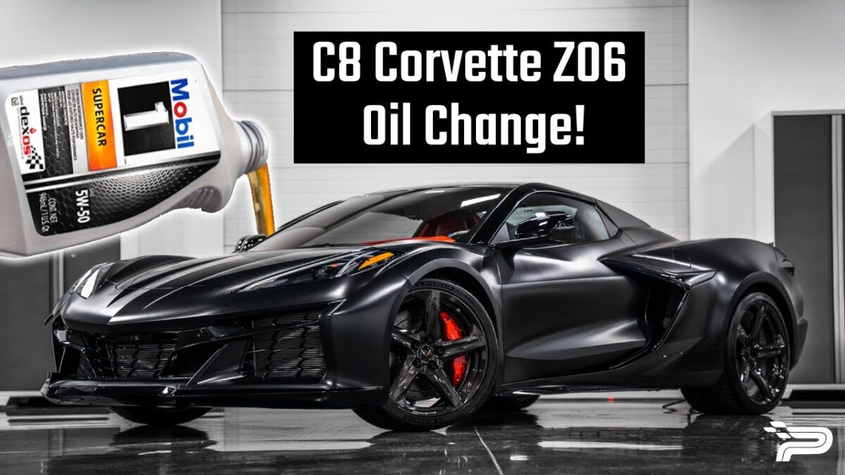 how to change the oil on a c8 corvette z06