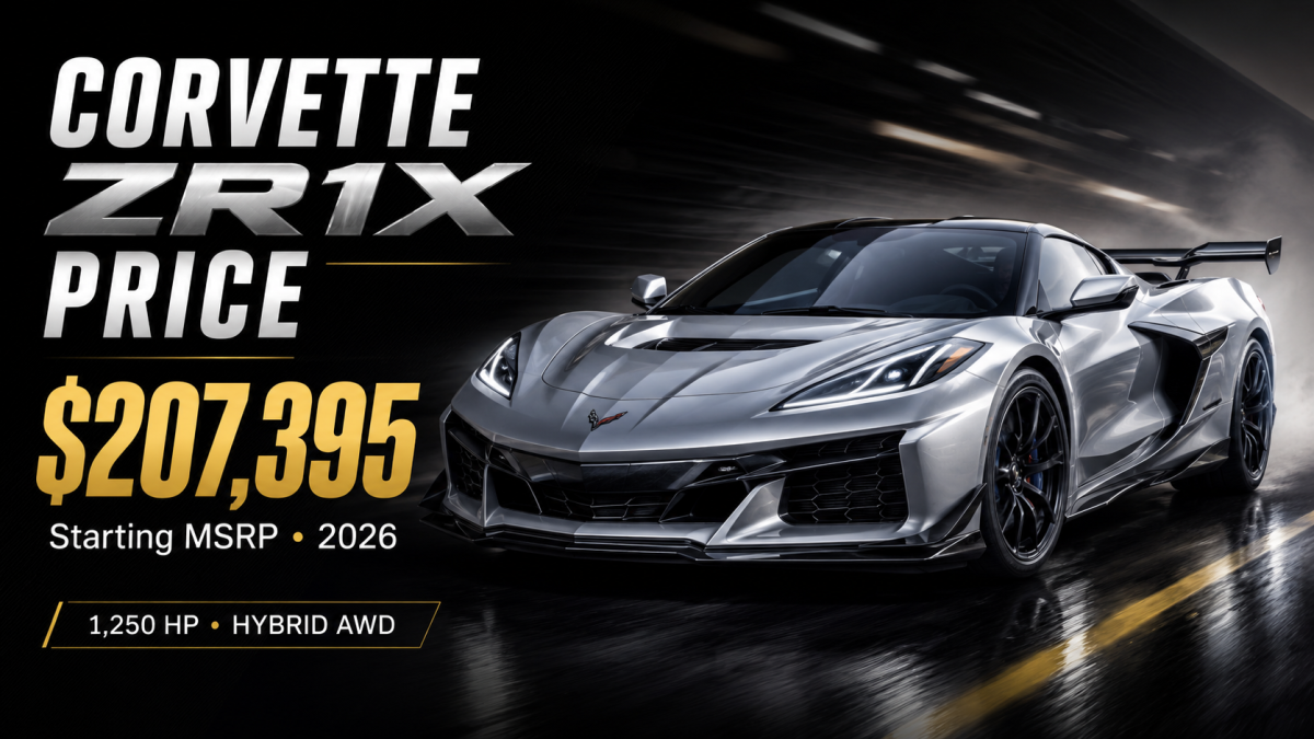 Corvette ZR1X Price: How Much Will the ZR1X Cost in 2026?