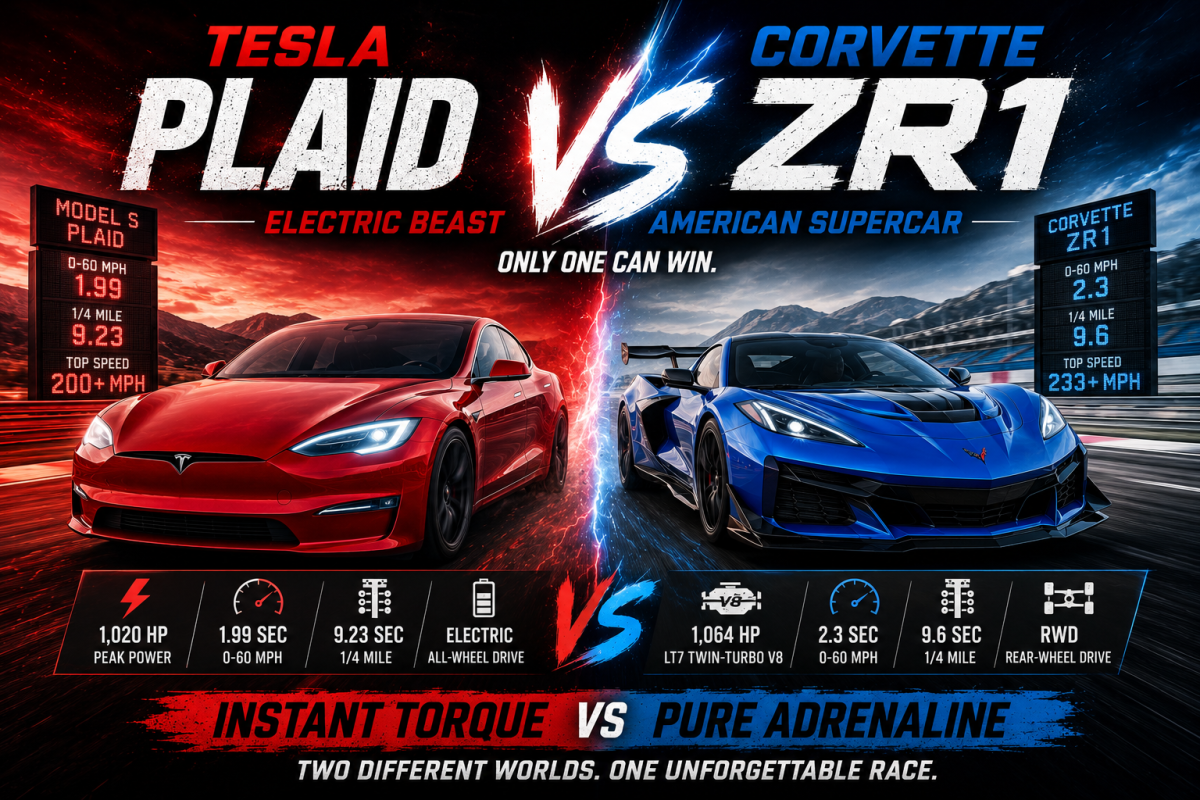Tesla Plaid vs Corvette ZR1: Which Is Faster? (Owner)