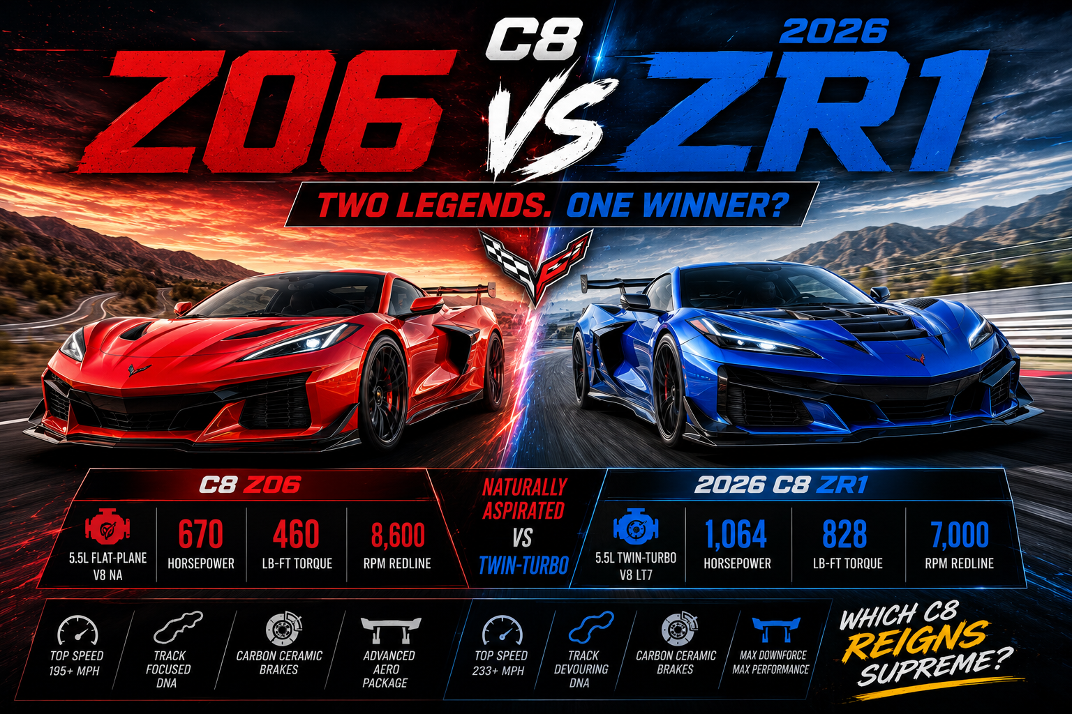 C8 Z06 vs ZR1: Specs, Price & Which to Buy (Owner)