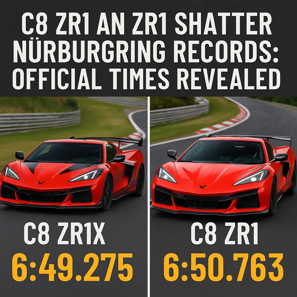 🔥 C8 ZR1X and ZR1 Shatter Nürburgring Records: Official Times Revealed